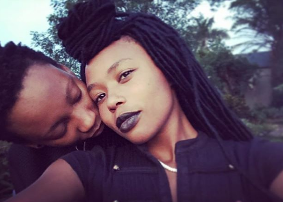 Actress Thishiwe Ziqubu with her former partner Mandisa Nduna. Photo: Instagram