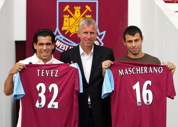 Javier Mascherano and Carlos Tevez - joined West H