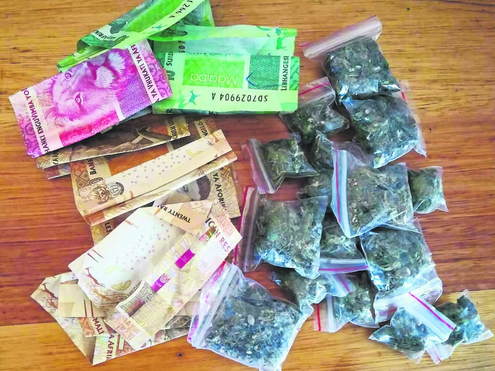 Money and drugs were found during a search operation at Chipa-Tabane Secondary School in Cullinan.