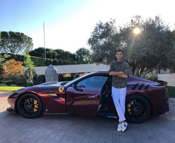 Cristiano Ronaldo's Ferrari F12 TDF