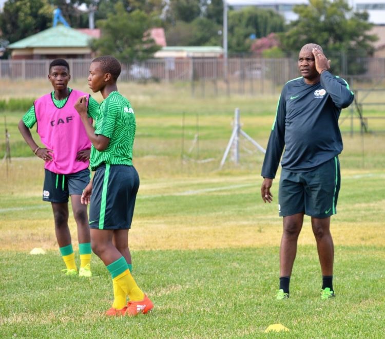 Amajita coach Molefi Ntseki during training 