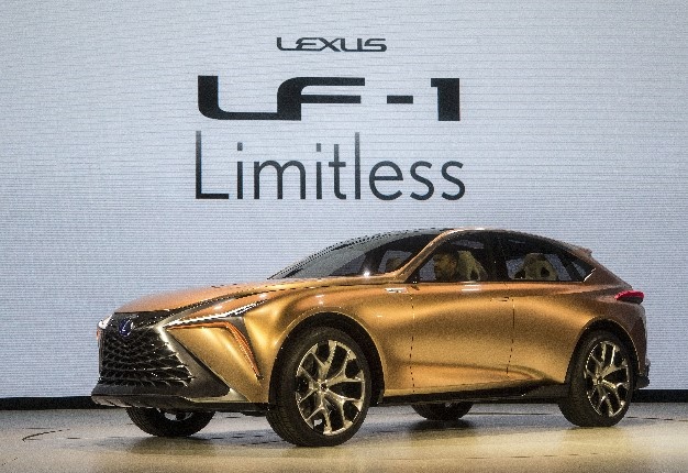 <b> FLAGSHIP CROSSOVER: </b> The Lexus LF-1 Limitless concept vehicle is presented at the North American International auto show in Detroit. <i> Image: AP / Tony Ding </i>