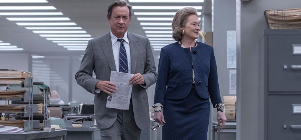 Tom Hanks and Meryl Streep in The Post. (Times Media Films)