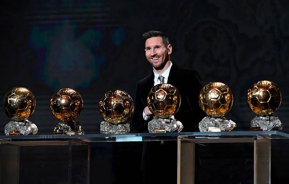 Lionel Messi - six Ballon d'Or wins