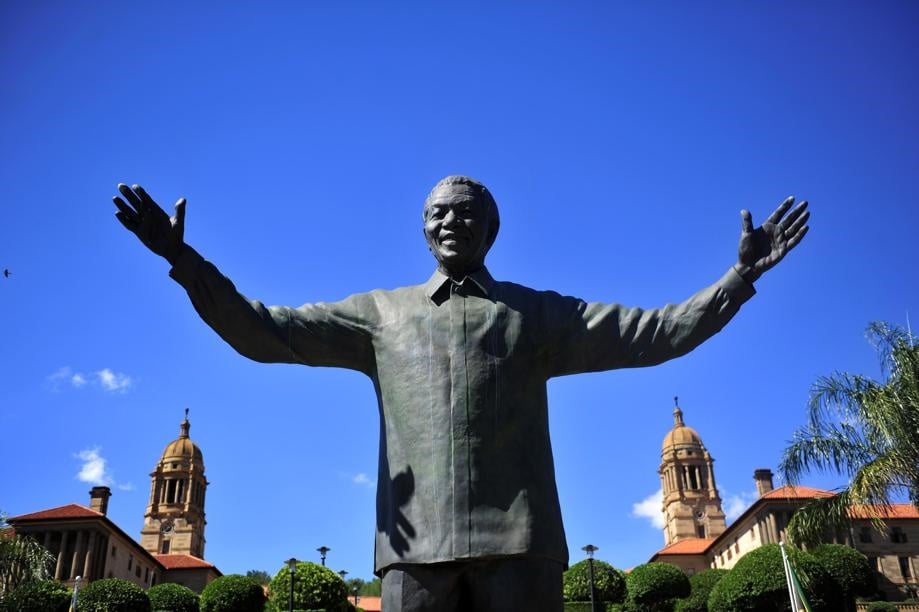 Nelson Mandela statue at the Union Buildings in Pretoria.
