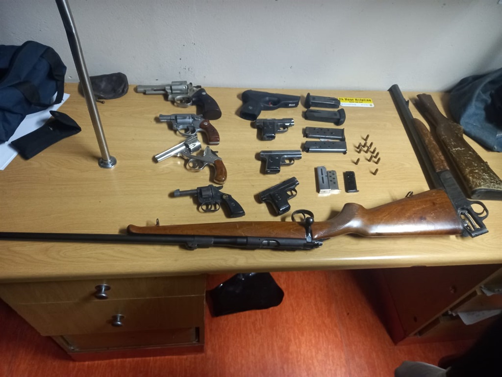 Firearms confiscated by law enforcement are suspected of being linked to gang activity.