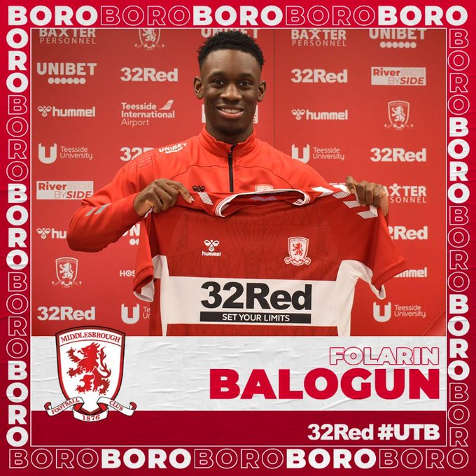 Folarin Balogun - joined Middlesbrough on loan fro