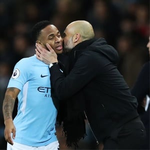 Raheem Sterling and Pep Guardiola (Getty Images)