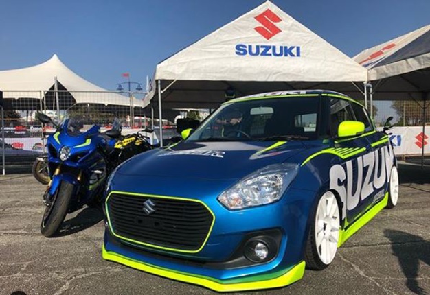 Suzuki swift blue and green
