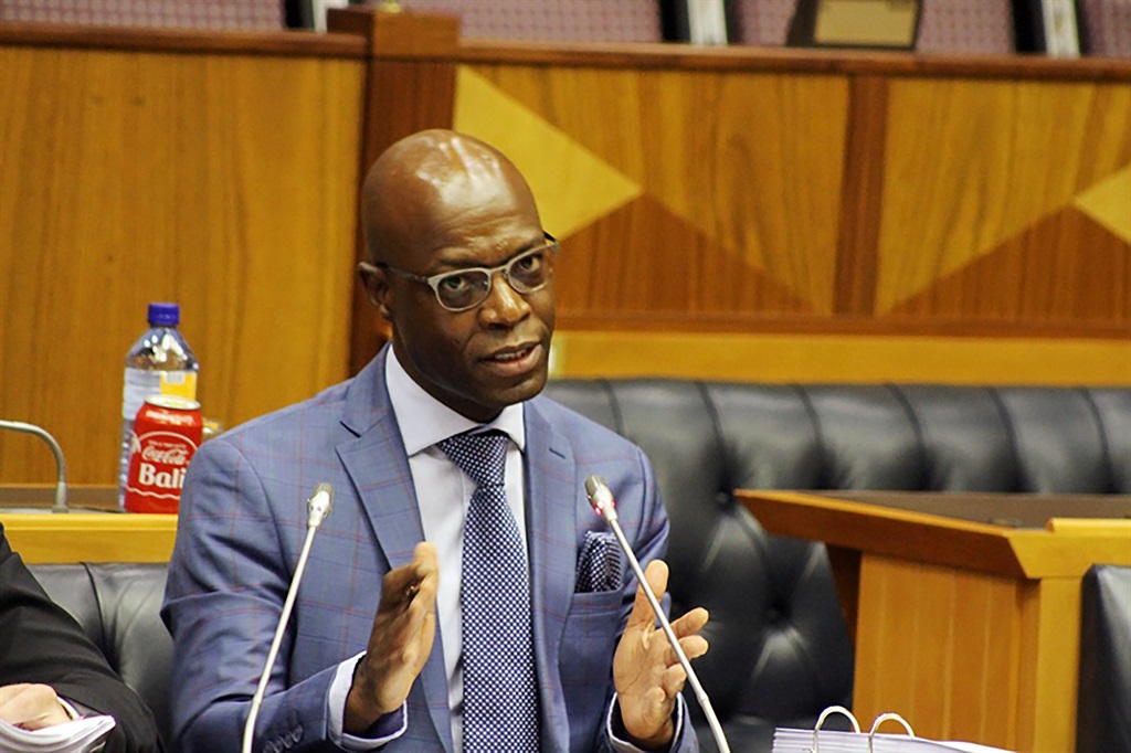 Eskom executive Matshela Koko answers questions in Parliament on Wednesday. Picture: Lindile Mbontsi.