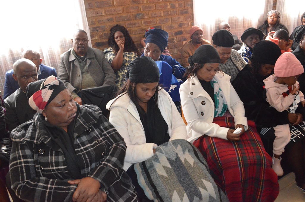 Njozela families at the memorial service. Photo by
