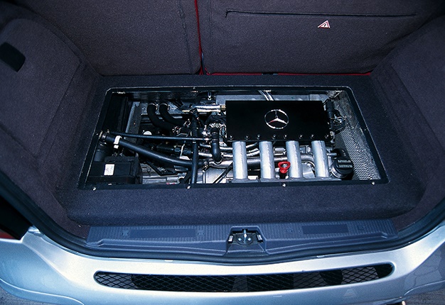 Mercedes-Benz A-class rear engine