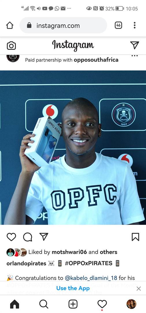 OPPO is the official Mobile Handset Partner of the Orlando Pirates