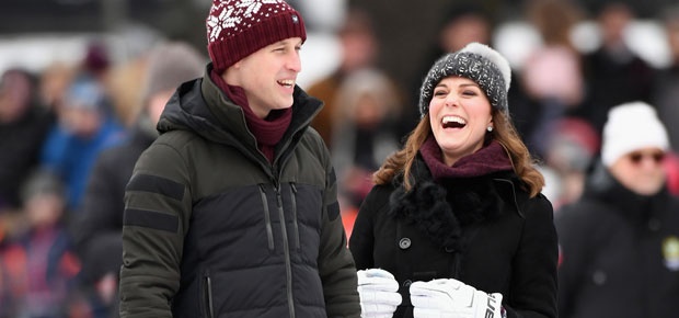 Prince William and Kate Middleton attend a bandy hockey match in Stockholm, Sweden. (Photo: Getty Images)