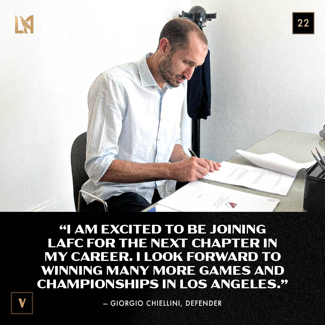 Giorgio Chiellini - joined Los Angeles FC as a fre