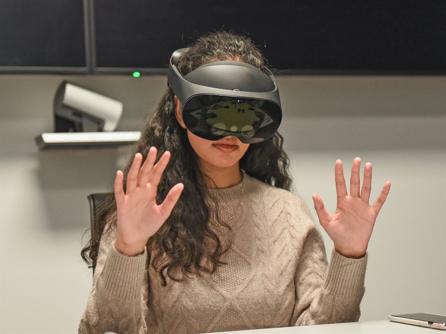 Try out Meta's virtual reality headset, the Meta Quest Pro.  Photo: Meta