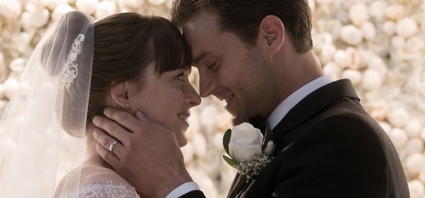 Dakota Johnson and Jamie Dornan in Fifty Shades Freed. (Universal Pictures)