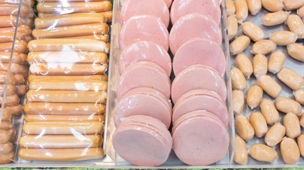 Nitrates give pork-based products a pink colour.