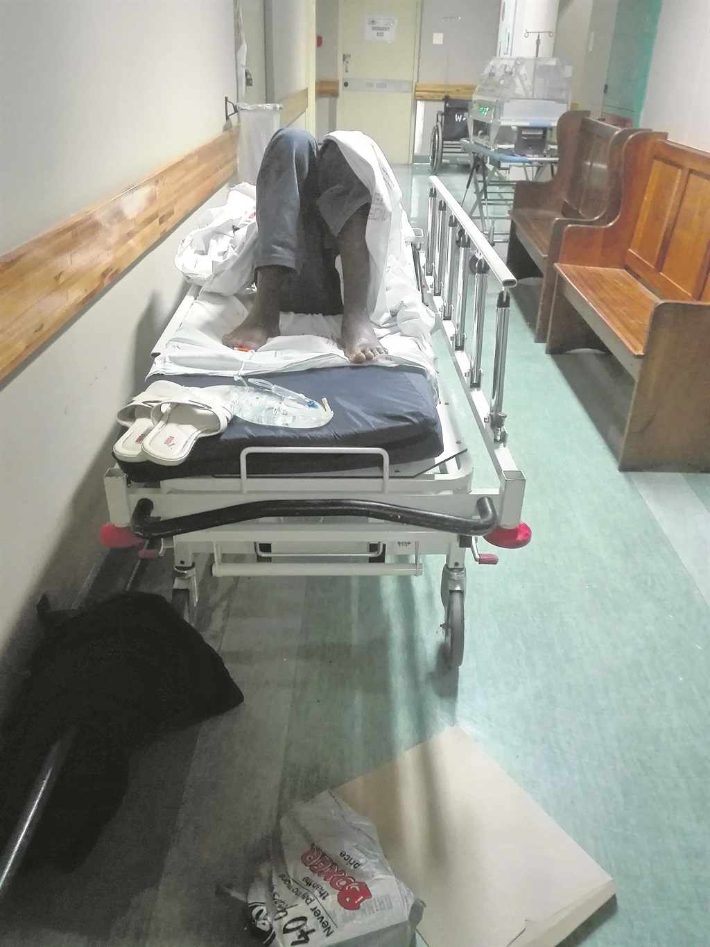 According to a source, there are over 30 patients without beds at Edenvale Hospital. 