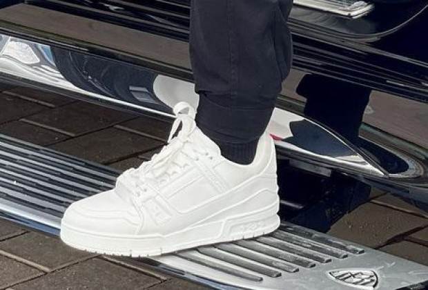 Louis Vuitton LV Trainer Black Sneakers worn by Paul Pogba on his Instagram  account @paulpogba