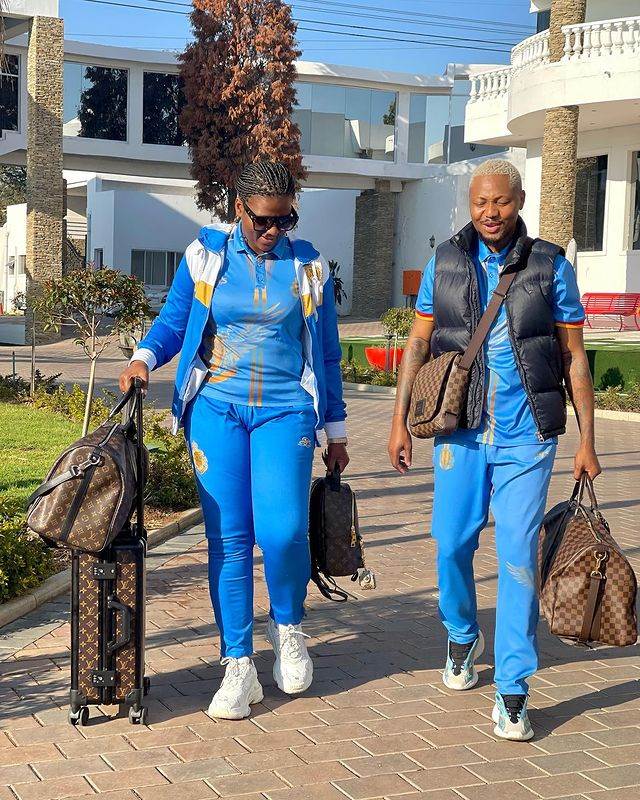 Royal AM owner Shauwn Mkhize flaunts expensive Louis Vuitton luggage