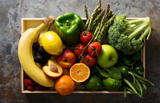 fruit, vegetables, healthy, food, bowl, table