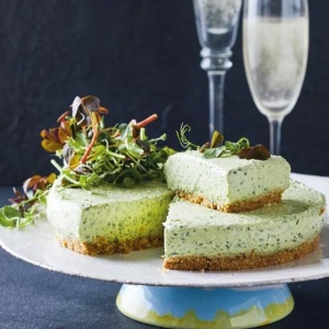 Photo: No-bake spinach and avocado cheesecake