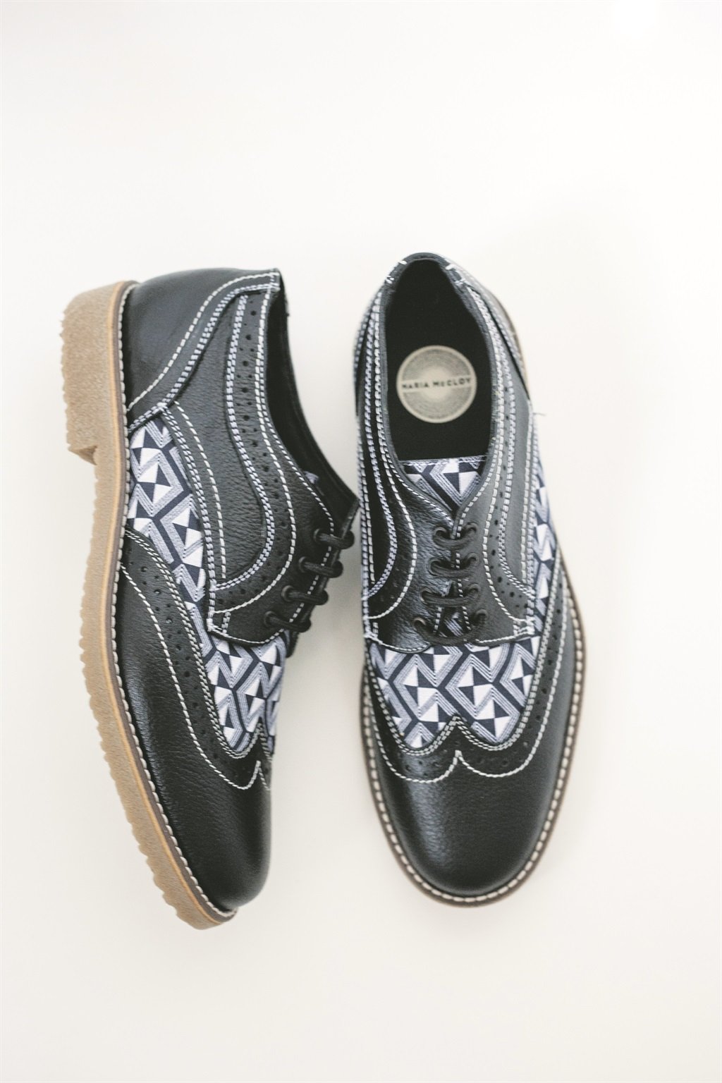 Designer Maria Mccloy's brogues and high tops made it on to The Most Beautiful Objects in South Africa list for the Design Indaba conference. 