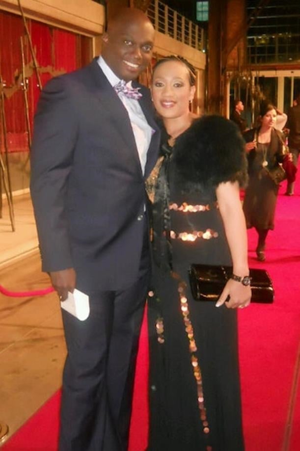Thabo 'Tbose' Mokwele with his wife Mapaseka. 