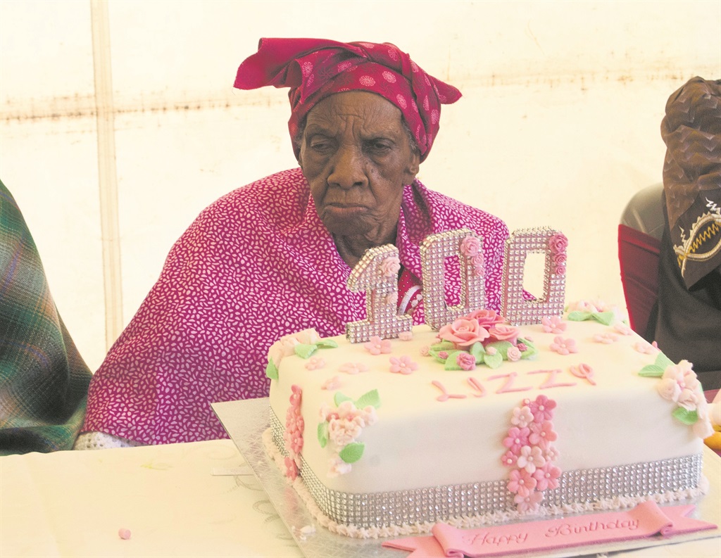 Gogo Lizzy celebrated her 100th birthday. Photo by Zamokuhle Mdluli