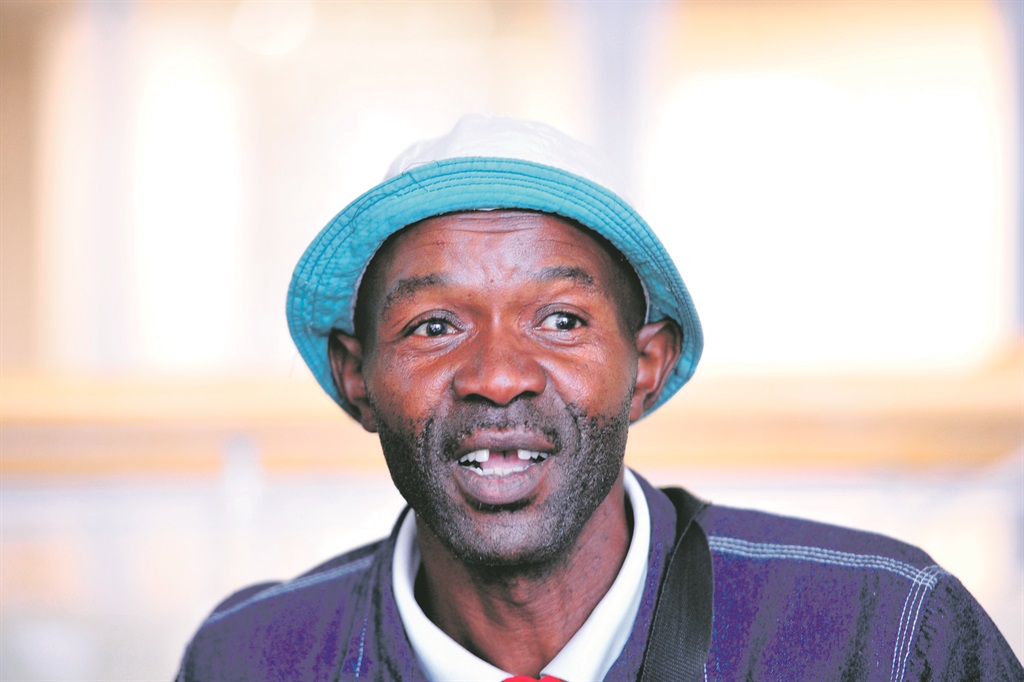 John Maseko is a happy man.         Photo by Christopher Moagi