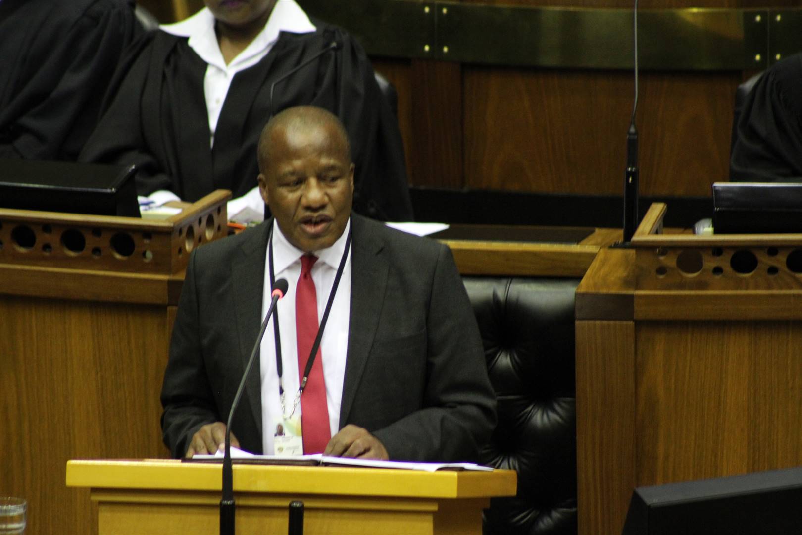 ANC Chief Whip in Parliament Jacksom Mthembu Picture: Lindile Mbontsi