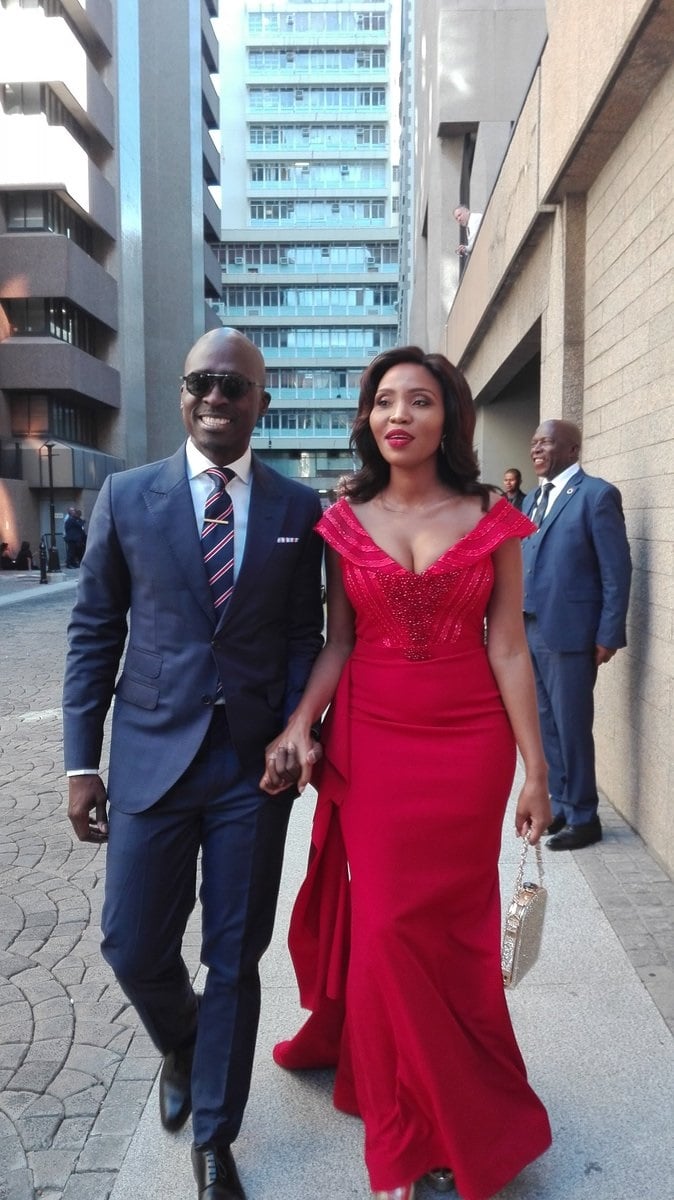 Finance minister Malusi Gigaba and his wife Norma. Picture: S'thembile Cele.