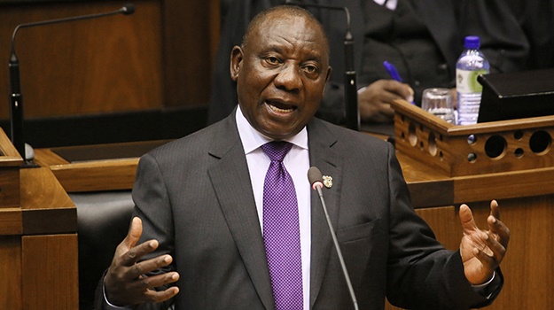 President Cyril Ramaphosa delivers his inaugural S