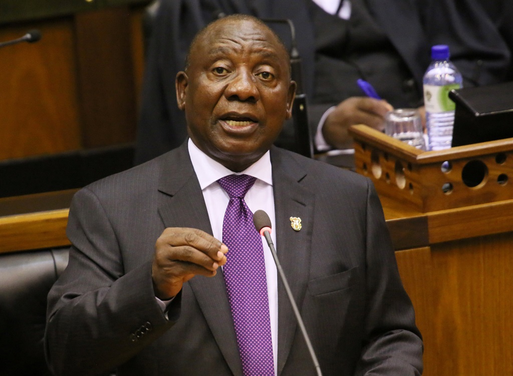 President Cyril Ramaphosa delivers his state of the nation address in Parliament on Friday (February 16 2018). Picture: Ruvan Boshoff/Reuters