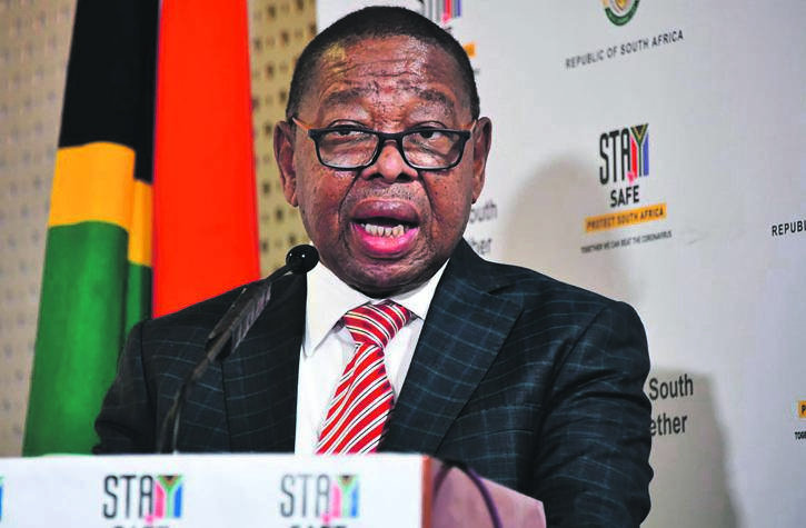 Higher Education, Science and Innovation Minister Dr Blade Nzimande says research is being done on Covid-19 treatments. ­       Photo by  Elmond Jiyane/GCIS