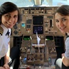 A mother and daughter co-piloted this flight together and the pics from the plane are going viral
