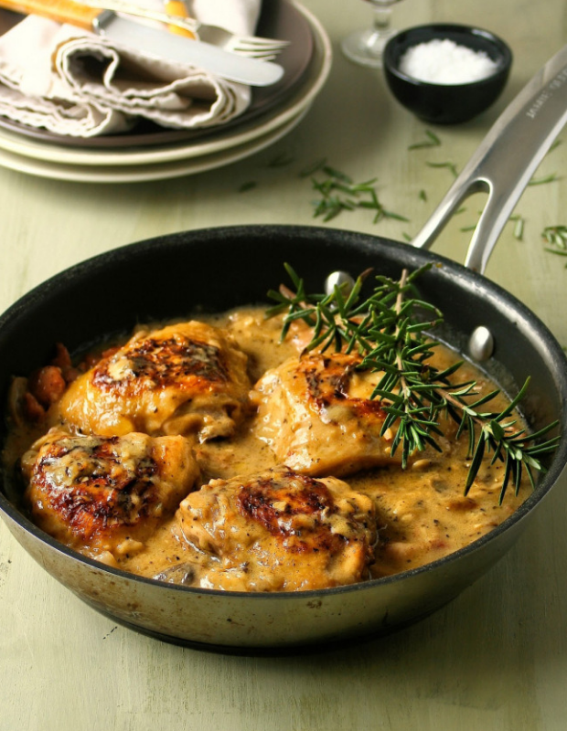 creamy chicken with lemon and rosemary