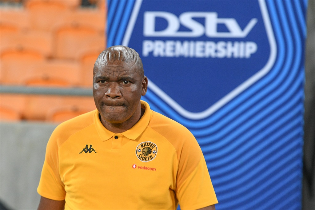 JOHANNESBURG, SOUTH AFRICA - OCTOBER 03: Kaizer Chiefs coach Molefi Ntseki during the DStv Premiership match between Kaizer Chiefs and Cape Town City FC at FNB Stadium on October 03, 2023 in Johannesburg, South Africa. (Photo by Lefty Shivambu/Gallo Images)
