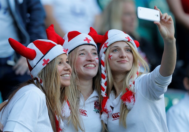 England supporters are out in full-force as one would expect!
