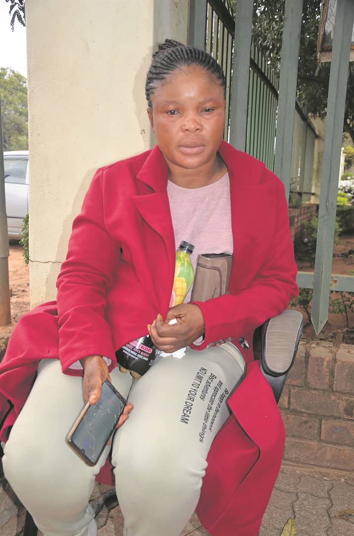 Tearful mum and sangoma Sibongile Ndlovu is relieved to have found her baby but still wants her cash.                 Photo by Oris Mnisi
