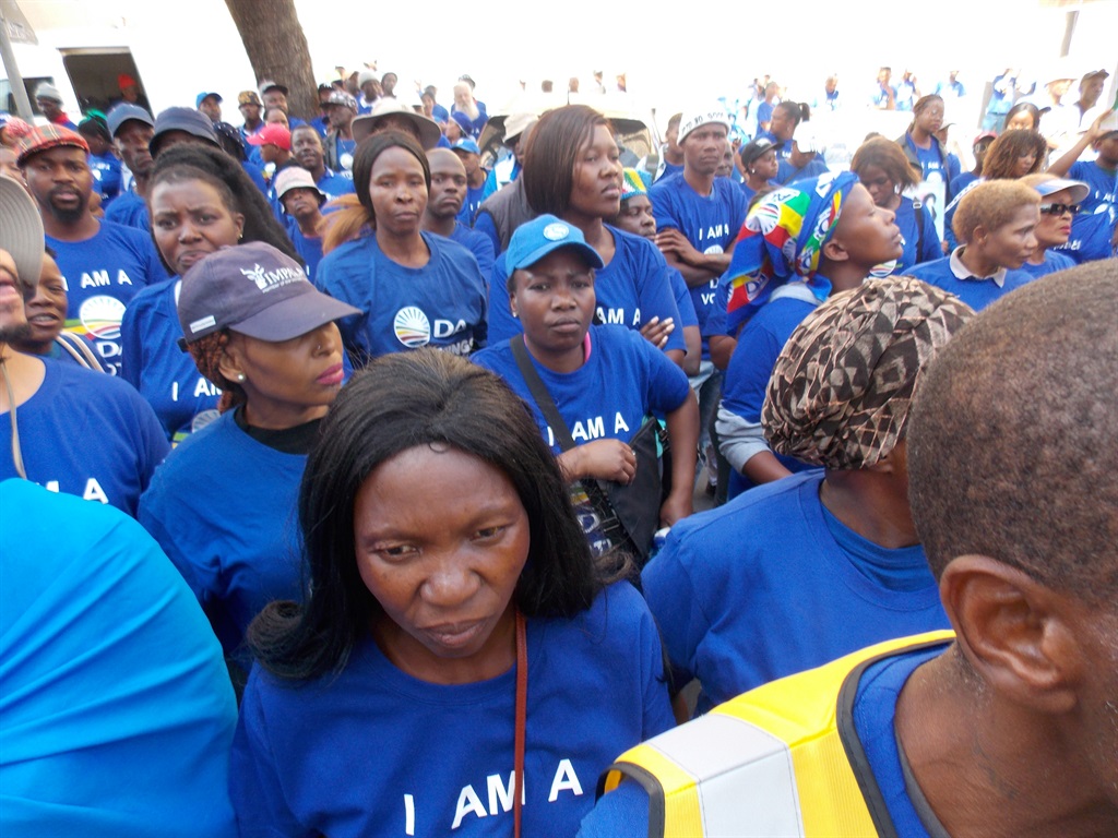 The DA marched to the office of Minister of Police