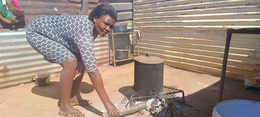 Jane Mabe said that living costs are high, but not having electricity makes things tougher. Photos by Rapula Mancai.