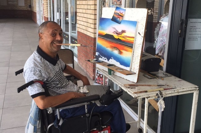 Patrick Botto has been painting with his mouth for 24 years. (PHOTO: Supplied) 