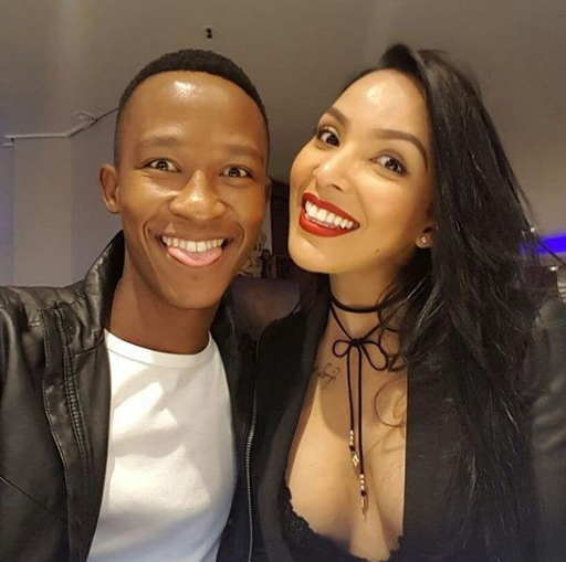 Katlego Maboe and his partner Monique Muller are now parents. Photo: Instagram