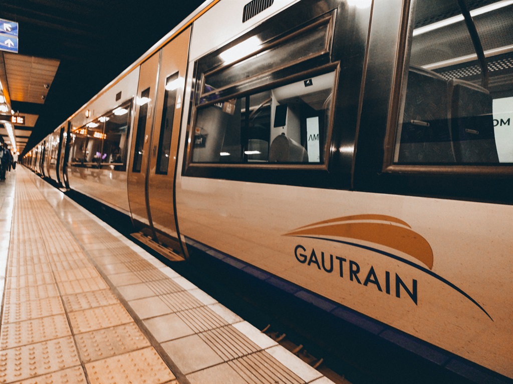 The Gautrain at Park Station in Johannesburg.