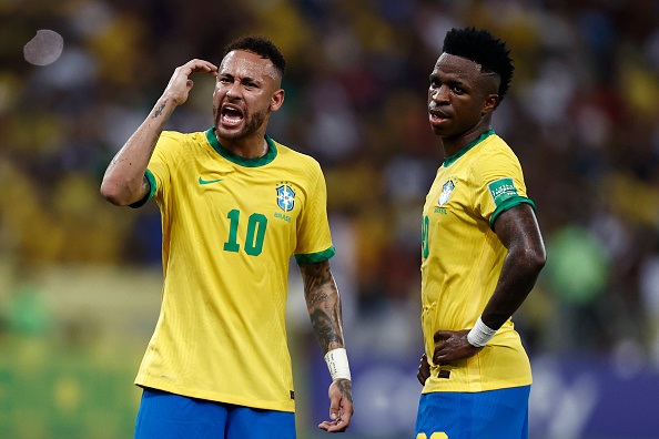 Neymar and Vinicius Junior