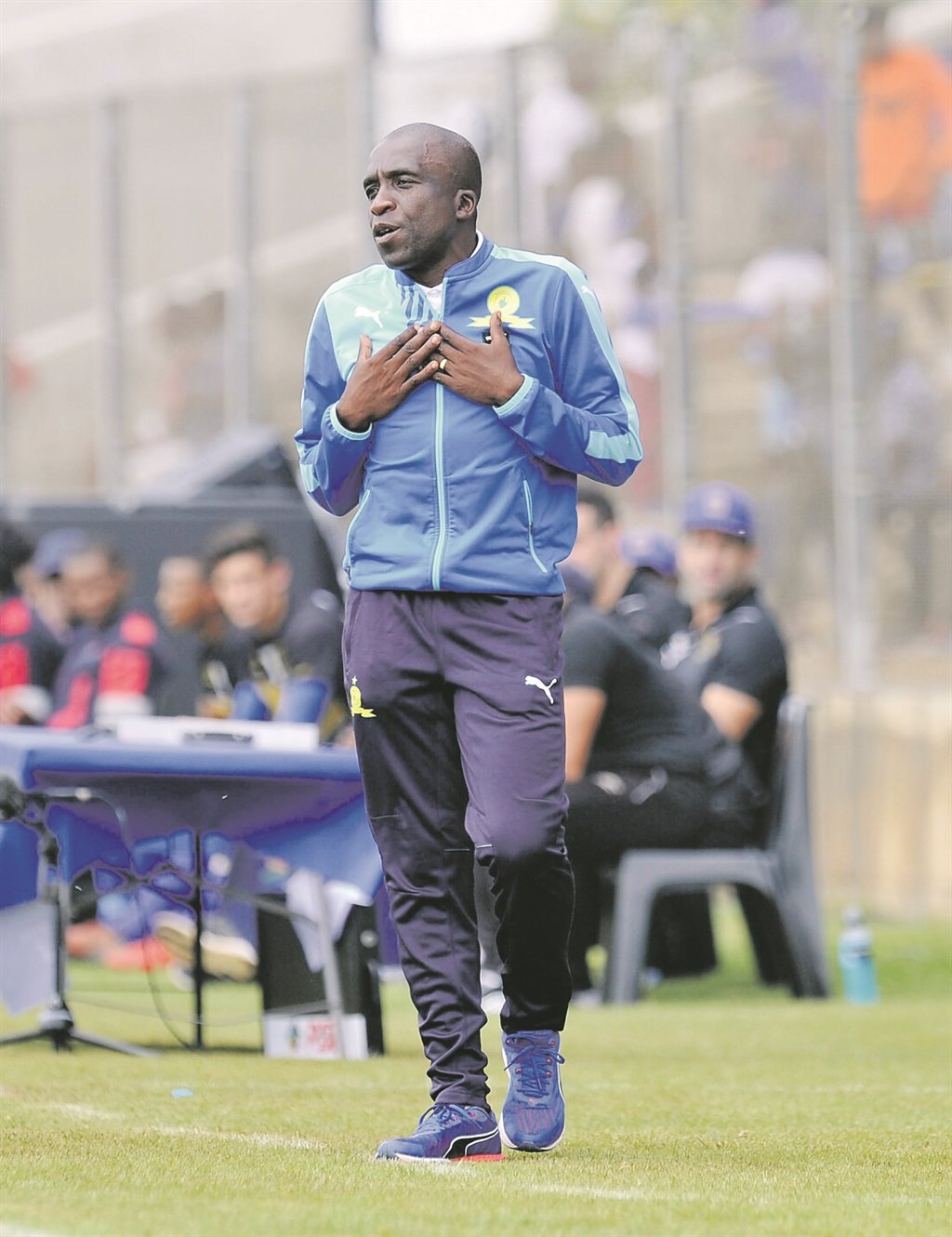 SURE FOOTING Mamelodi Sundowns Reserves coach David Notoane is happy with the progress of his team in the MultiChoice Diski Challenge. Picture: Muzi Ntombela