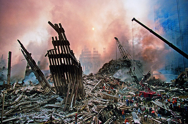 The scene of the devastation following the 9/11 attacks, 20 years ago. Photo: Gallo Images/Getty Images