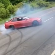 WATCH: BMW M3 spinning in front of cops!